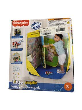Fisher-Price Little People Life Size Farm Storybook for Kids 3+